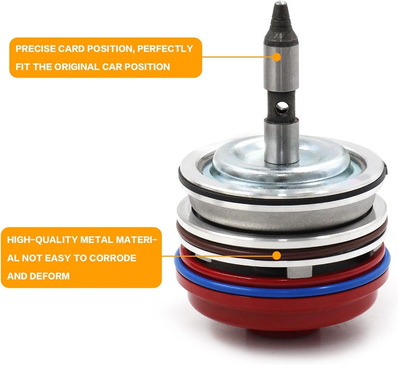 LVOUP High Performance Servo Piston Assembly with Cover & Snap Ring Compatible with Corvette 700R4 4L65E 4L70E 4L60E 1982-2014 Red - Image 2
